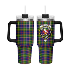Whitefoord Tartan Crest 40 oz Insulated Tumbler with Handle