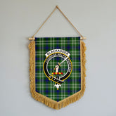 Blackadder Tartan Crest Wall Hanging Banner - Wood Pole