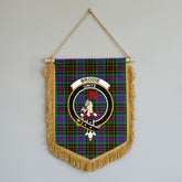Brodie Hunting Modern Tartan Crest Wall Hanging Banner - Wood Pole
