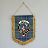 Cooper Ancient Tartan Crest Wall Hanging Banner - Wood Pole
