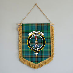 Kirkpatrick Ancient Tartan Crest Wall Hanging Banner - Wood Pole