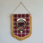 Little Tartan Crest Wall Hanging Banner - Wood Pole