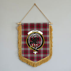 Little Tartan Crest Wall Hanging Banner - Wood Pole