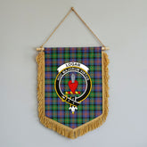 Logan Ancient Tartan Crest Wall Hanging Banner - Wood Pole