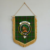 MacAlpine Modern Tartan Crest Wall Hanging Banner - Wood Pole