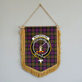 MacBrayne Tartan Crest Wall Hanging Banner - Wood Pole