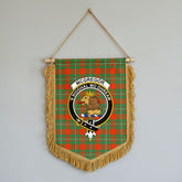 McGregor Ancient Tartan Crest Wall Hanging Banner - Wood Pole