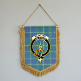 McIntyre Hunting Ancient Tartan Crest Wall Hanging Banner - Wood Pole