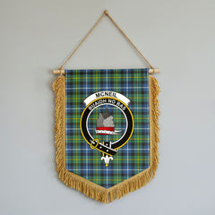 McNeil of Barra Ancient Tartan Crest Wall Hanging Banner - Wood Pole