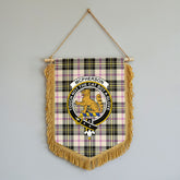 McPherson Dress Ancient Tartan Crest Wall Hanging Banner - Wood Pole