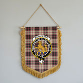 McPherson Hunting Ancient Tartan Crest Wall Hanging Banner - Wood Pole