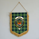 Mow Tartan Crest Wall Hanging Banner - Wood Pole