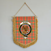 Munro Ancient Tartan Crest Wall Hanging Banner - Wood Pole