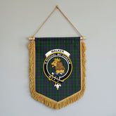 Walker Hunting Tartan Crest Wall Hanging Banner - Wood Pole
