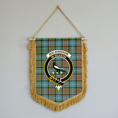 Walkinshaw Tartan Crest Wall Hanging Banner - Wood Pole