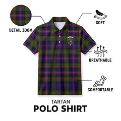 Chalmers Tartan Crest Birdseye Mesh Polo Shirt