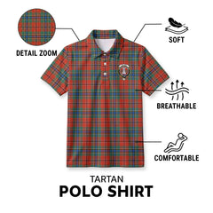 McLean of Duart Ancient Tartan Crest Birdseye Mesh Polo Shirt