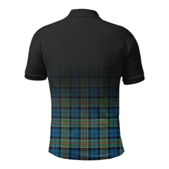 Colquhoun Ancient Tartan Crest Polo Shirt - Thistle Black Style