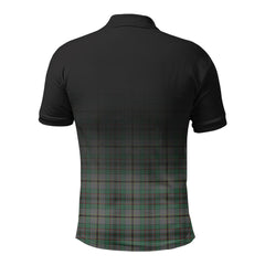 Craig Tartan Crest Polo Shirt - Thistle Black Style