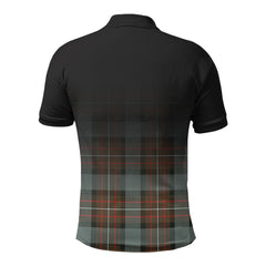 Fergusson Weathered Tartan Crest Polo Shirt - Thistle Black Style