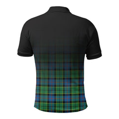 Forsyth Ancient Tartan Crest Polo Shirt - Thistle Black Style