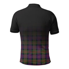 MacDonnell of Glengarry Modern Tartan Crest Polo Shirt - Thistle Black Style
