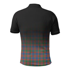 MacIntyre Ancient Tartan Crest Polo Shirt - Thistle Black Style