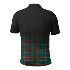 McConnell Tartan Crest Polo Shirt - Thistle Black Style