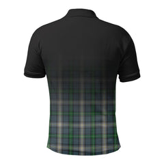 McDowell (MacDowell) Tartan Crest Polo Shirt - Thistle Black Style