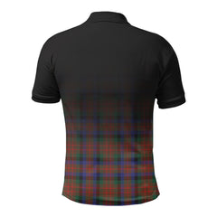 McDuff Hunting Modern Tartan Crest Polo Shirt - Thistle Black Style