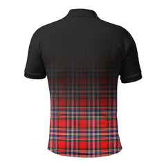 McFarlane Modern Tartan Crest Polo Shirt - Thistle Black Style