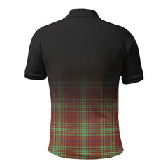 McGillivray Hunting Ancient Tartan Crest Polo Shirt - Thistle Black Style