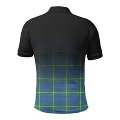 McIntyre Hunting Ancient Tartan Crest Polo Shirt - Thistle Black Style