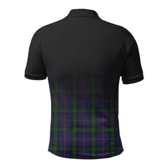 McLafferty Tartan Crest Polo Shirt - Thistle Black Style