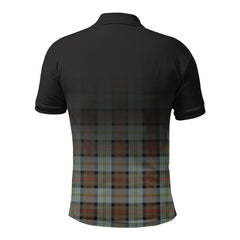McLeod of Harris Weathered Tartan Crest Polo Shirt - Thistle Black Style