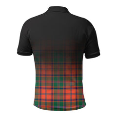Stewart of Appin Ancient Tartan Crest Polo Shirt - Thistle Black Style