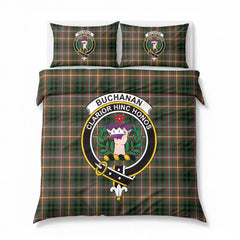 Buchanan Hunting Tartan Crest Bedding Set