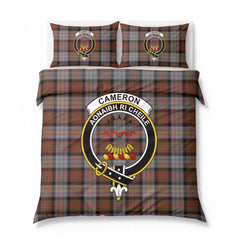 Cameron of Erracht Weathered Tartan Crest Bedding Set