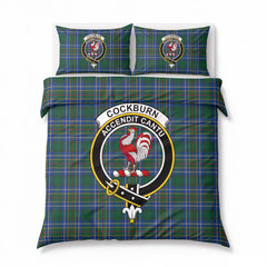 Cockburn Ancient Tartan Crest Bedding Set