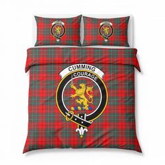 Cumming Modern Tartan Crest Bedding Set