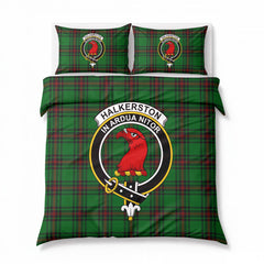 Halkerston Tartan Crest Bedding Set