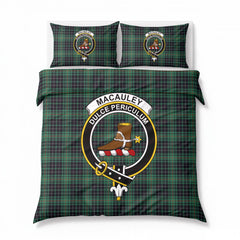 MacAuley Hunting Ancient Tartan Crest Bedding Set
