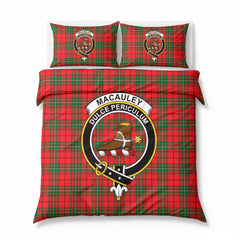 MacAuley Modern Tartan Crest Bedding Set