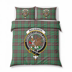MacKinnon Hunting Ancient Tartan Crest Bedding Set