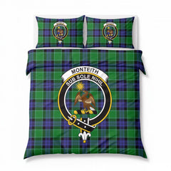 Monteith Tartan Crest Bedding Set
