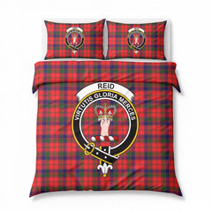 Reid Modern Tartan Crest Bedding Set