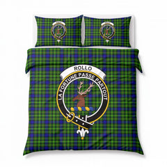 Rollo Modern Tartan Crest Bedding Set