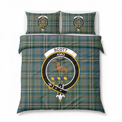 Scott Green Ancient Tartan Crest Bedding Set