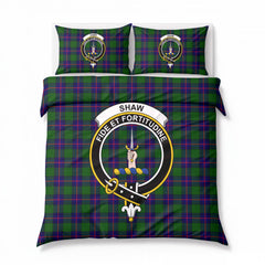 Shaw Modern Tartan Crest Bedding Set