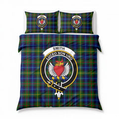 Smith Modern Tartan Crest Bedding Set
